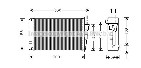 AVA QUALITY COOLING Теплообменник, отопление салона AL6015